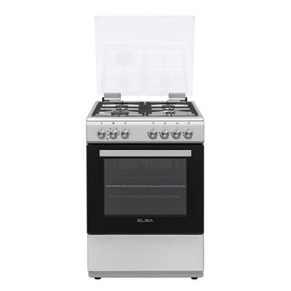 Elba 04/66CL442 Gas Stove 4 Burner - Electric Oven - 60cm Stainless Steel