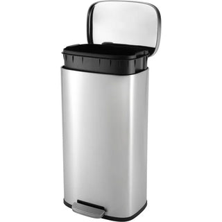 Casa Modena Rectangle 5l S/S Pedal Bin - Silver (KB7713-5LS)