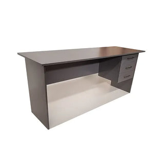 London 3 Drawer Desk 150cm - Storm Grey