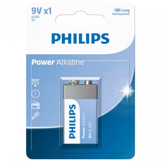 Philips 6LR61P1B Power Alkaline 9V 1-Blister Battery