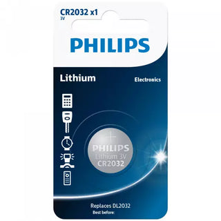 Philips CR2032P1 Lithium 3.0V Coin 1-Blister Battery