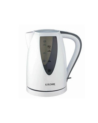 Goldair 1.7L 360° Plastic Kettle White - GPK-1700