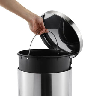 Casa Roma 30L Stainless Steel Pedal Bin Silver KB7035-30LS