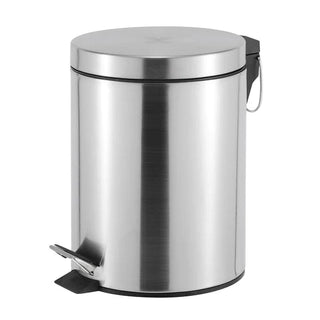 Casa Roma 5L Stainless Steel Pedal Bin Silver KB7035-5LS