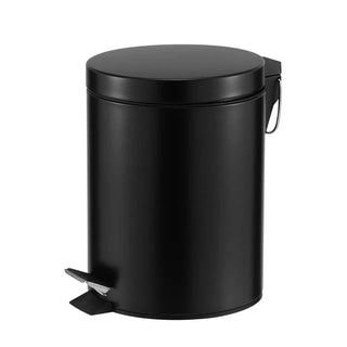 Casa Roma 5L Steel Pedal Bin Black Matte KB7035-5LB