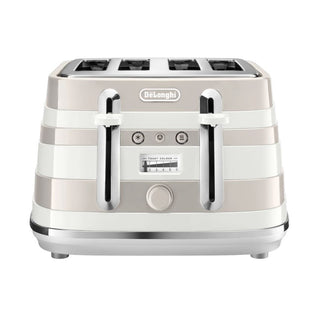 Delonghi Avvolta Class Graceful White 4 Slice Toaster – CTAC4003.W