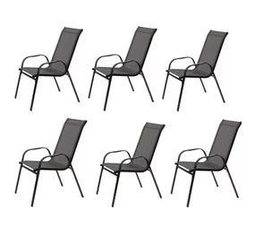 Seagull KD Textilene Patio Chair Set Of 6