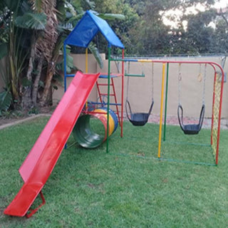 Double Jungle Gym With 2 Tyre Swings