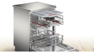 Bosch 60cm Silver-Inox Series 6 Freestanding Dishwasher - SMS6HM104Z