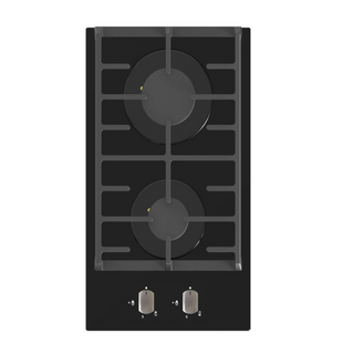 Falco Black Glass Gas Hob 30CM FAL-BGH-30