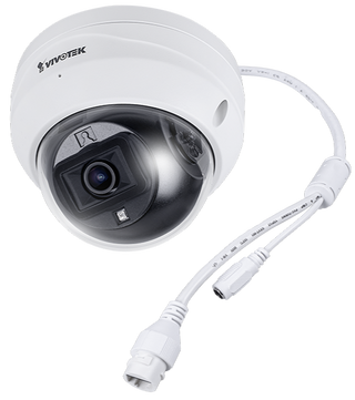 VIVOTEK 5MP,2.8mm Fixed Lens, 30m IR, IK10, IP66, Dome Network Camera with POE and Built-in Mic