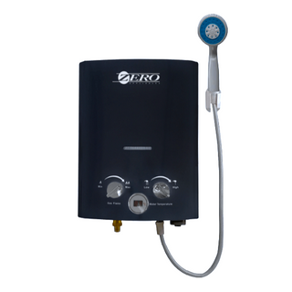 Zero 5.5L Portable Gas Water Heater System Black 5.5GEYSER