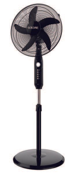 Goldair 16" Rechargeable Stand Fan GPF-1673B