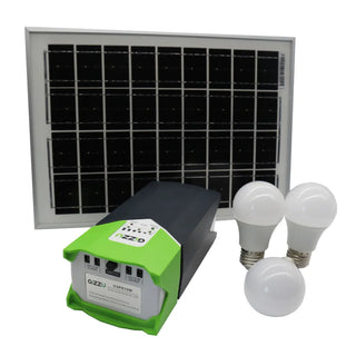 GIZZU 10W SOLAR PANEL LIGHTING KIT-GSPK10W