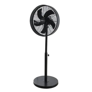 Alva Air - 40cm Drum Telescopic Pedestal Fan (Matt Black)