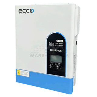 Hybrid Inverter 48v 6.2 Kva 6200w MPPT 120A Inverter Pure Sine Wave - Ecco
