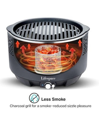 Lifespace Portable Charcoal Braai with Dome Lid and Carry Bag