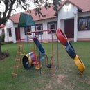 Maxi-Double Jungle Gym: Swings & 3tyre Climbing Ladder:
