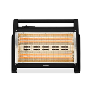 Mellerware Heater Quartz Plastic Black 4 Bar 1600W