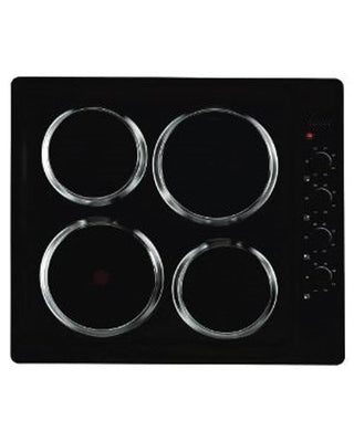 Goldair 4 Plate Built In Electric Hob (600mm) Black GEH-400B