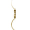 Michel Herbelin Fil Women's Blk Dial Gold PVD Bangle Watch 17206/BP14