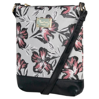 Pierre Cardin Kelly Floral Crossbody Grey Black