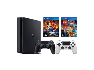 PlayStation 4 500G Slim Console with 2 Controllers and 2 Games