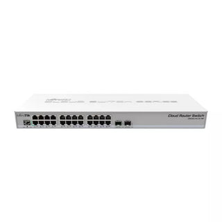 MikroTik  800MHz CPU, 512MB RAM, 24xGb LAN, 2xSFP+, PSU, Rack Mount CRS326-24G-2S+RM