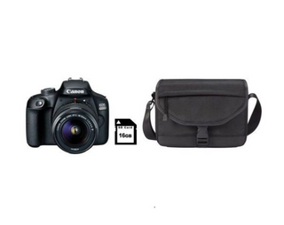 Canon 4000D 18MP DSLR Starter Bundle - Black