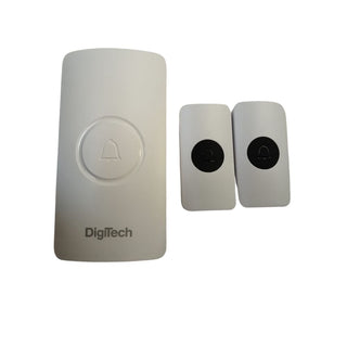 DigiTech DT-S15 WIRELESS DOOR CHIME - 2 TRANSMITTERS WHITE