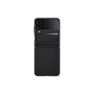 Samsung Galaxy Z Flip4 Flap Leather Cover - Black