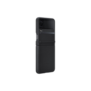 Samsung Galaxy Z Flip4 Flap Leather Cover - Black