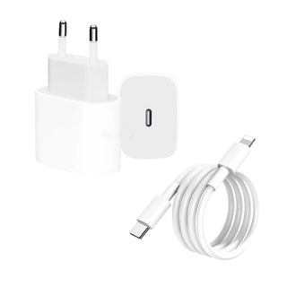 25W USB-C Fast Charging Adapter and Lightning Cable for iPhone