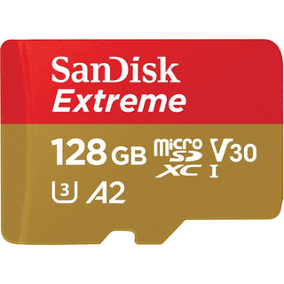 SanDisk Extreme microSD UHS I Card 128GB 170MB/s Read, 80MB/s Write