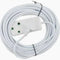 Ellies Electronics Side by Side Extension Lead - White (10m x 1mm)