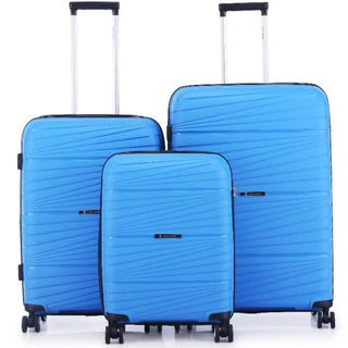 Pierre Cardin Montpellier Luggage Spinner 3 Piece Set | Sky Blue