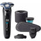 Philips Wet & Dry Shaver S7886/58 - USB-A Charging with Cleaning Pod, Beard Styler & Travel Case