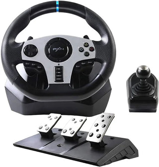 PXN V9 Gaming Steering Wheel 270/90 degree with 3 Pedals and Gear Shifter