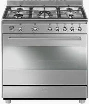 Smeg 90cm 5 Burner Stainless Steel Gas/Electric Stove - SSA91MAX9