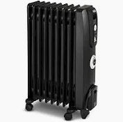 Delonghi 9 Fin Oil Heater - Black (2000w) KH770920CB