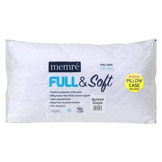 MEM440 MEMRE SINGLE QUILTED PILLOW