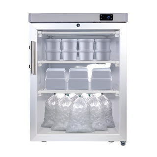 SnoMaster White with Stainless Steel Door Trim 97L Under-Counter Freezer - SM-220F