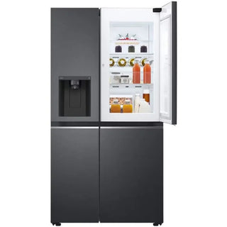 LG 617L Black Door-in-Door Non Plumbed Side by Side Fridge - GC-J257SQ2W