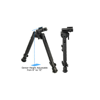 UTG Recon 360 TL 8"-12" Center Height Picatinny Bipod- TL-BP03-B