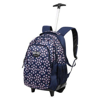 Volkano Winner Trolley Backpacks 22L Ladies Navy Floral VK-7035-NVY