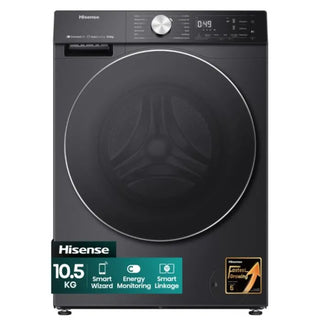 Hisense 10.5kg Premium Black Front Loader Washing Machine - WF5S1045BB
