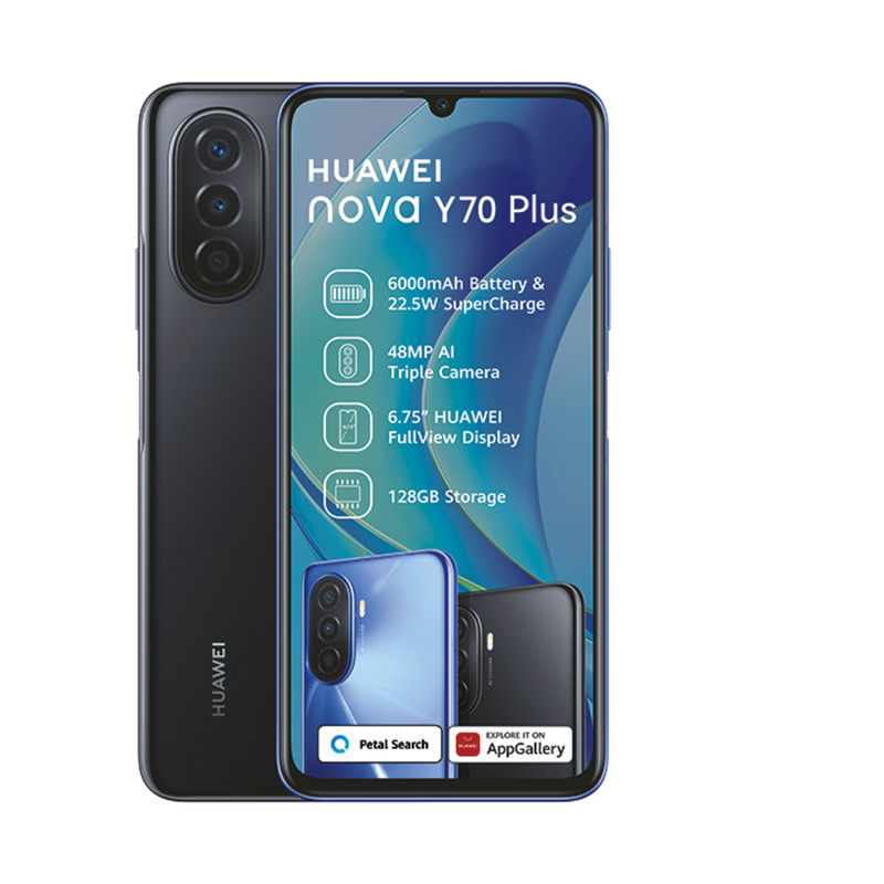 Huawei Nova Y70 Plus Midnight Black 128GB Dual Sim