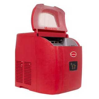 SnoMaster - 12Kg/24Hr Counter-Top Bullet Type Ice-Maker - Red (ZB-14R)