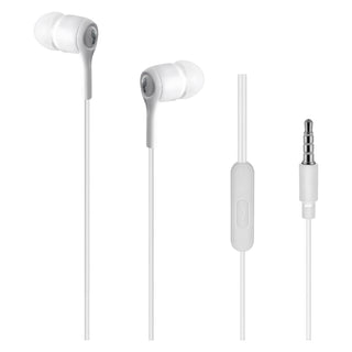 Pro Bass White Swagger Series-Loose Auxiliary earphone with Mic-PR-1006-WT