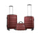 Travelwize Rio ABS 3-Piece Luggage Set - Burgundy